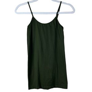M&B One Size Sleeveless Army Green Adjustable Spaghetti Strap Spanx Tank Top